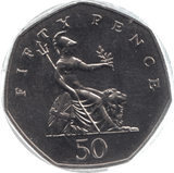 1988 FIFTY PENCE 50P BRILLIANT UNCIRCULATED BRITANNIA BU - 50p BU - Cambridgeshire Coins