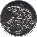 1988 FIVE CENTS NEW ZEALAND ( BU ) - WORLD COINS - Cambridgeshire Coins