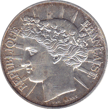 1988 FRANCE 100 FRANCS FRATERNITY SILVER .90 - SILVER WORLD COINS - Cambridgeshire Coins