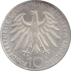 1988 GERMANY 10 MARKS - WORLD COINS - Cambridgeshire Coins