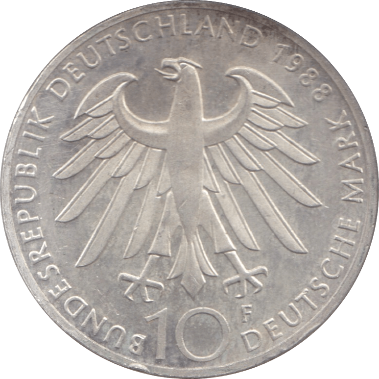 1988 GERMANY 10 MARKS - WORLD COINS - Cambridgeshire Coins