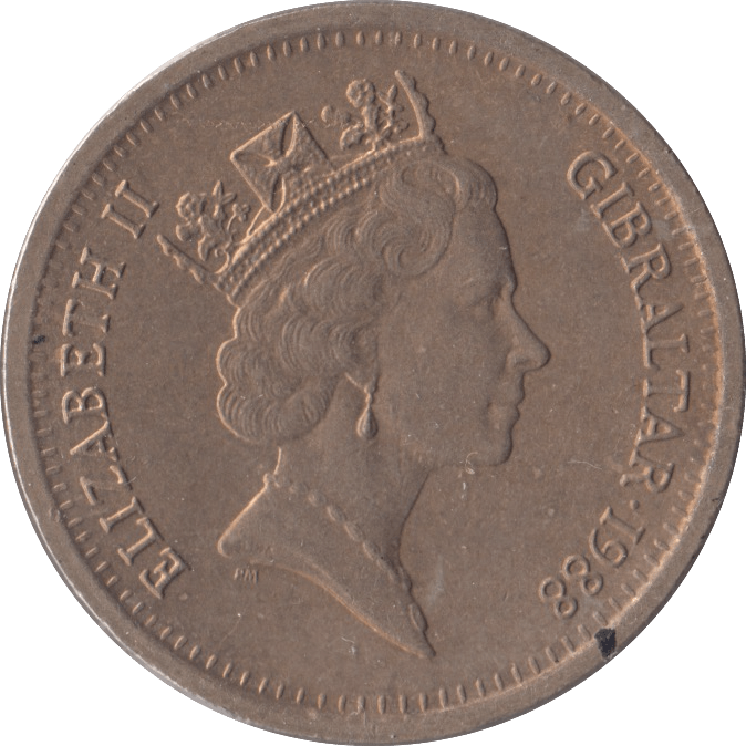 1988 GIBRALTAR TWO POUNDS - WORLD COINS - Cambridgeshire Coins