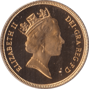 1988 GOLD HALF SOVEREIGN ( PROOF ) - Half Sovereign - Cambridgeshire Coins