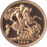 1988 GOLD SOVEREIGN ( PROOF ) - Sovereign - Cambridgeshire Coins
