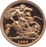 1988 GOLD SOVEREIGN ( PROOF ) - Sovereign - Cambridgeshire Coins