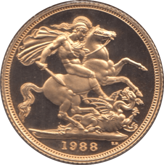 1988 GOLD SOVEREIGN ( PROOF ) - Sovereign - Cambridgeshire Coins