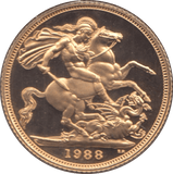 1988 GOLD SOVEREIGN ( PROOF ) - Sovereign - Cambridgeshire Coins