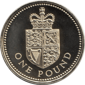 1988 ONE POUND PROOF £1 ROYAL SHIELD - £1 Proof - Cambridgeshire Coins