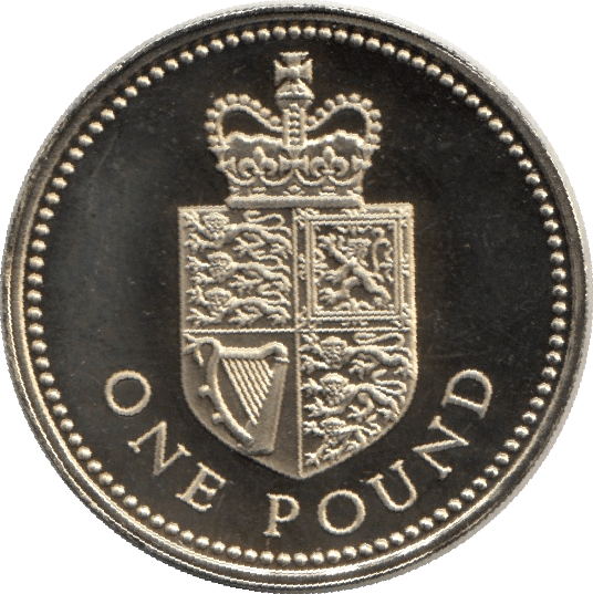 1988 ONE POUND PROOF £1 ROYAL SHIELD - £1 Proof - Cambridgeshire Coins