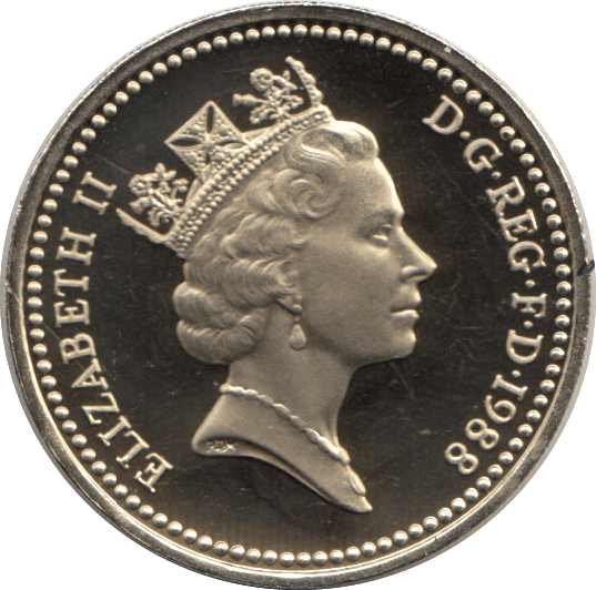 1988 ONE POUND PROOF £1 ROYAL SHIELD - £1 Proof - Cambridgeshire Coins