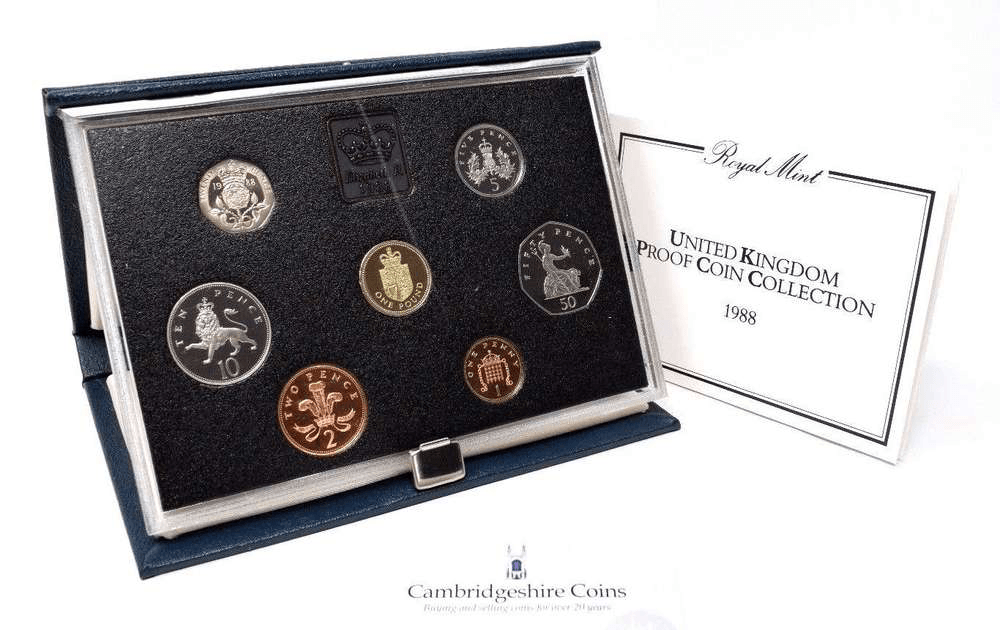 1988 ROYAL MINT PROOF SET - ROYAL MINT PROOF SET - Cambridgeshire Coins