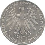 1988 SILVER 10 MARKS GERMANY - SILVER WORLD COINS - Cambridgeshire Coins
