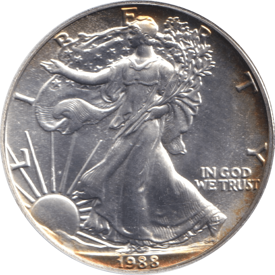 1988 SILVER LIBERTY DOLLAR USA - Cambridgeshire Coins