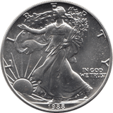 1988 SILVER LIBERTY DOLLAR USA - SILVER WORLD COINS - Cambridgeshire Coins