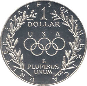 1988 SILVER PROOF OLYMPIAD DOLLAR USA - SILVER WORLD COINS - Cambridgeshire Coins