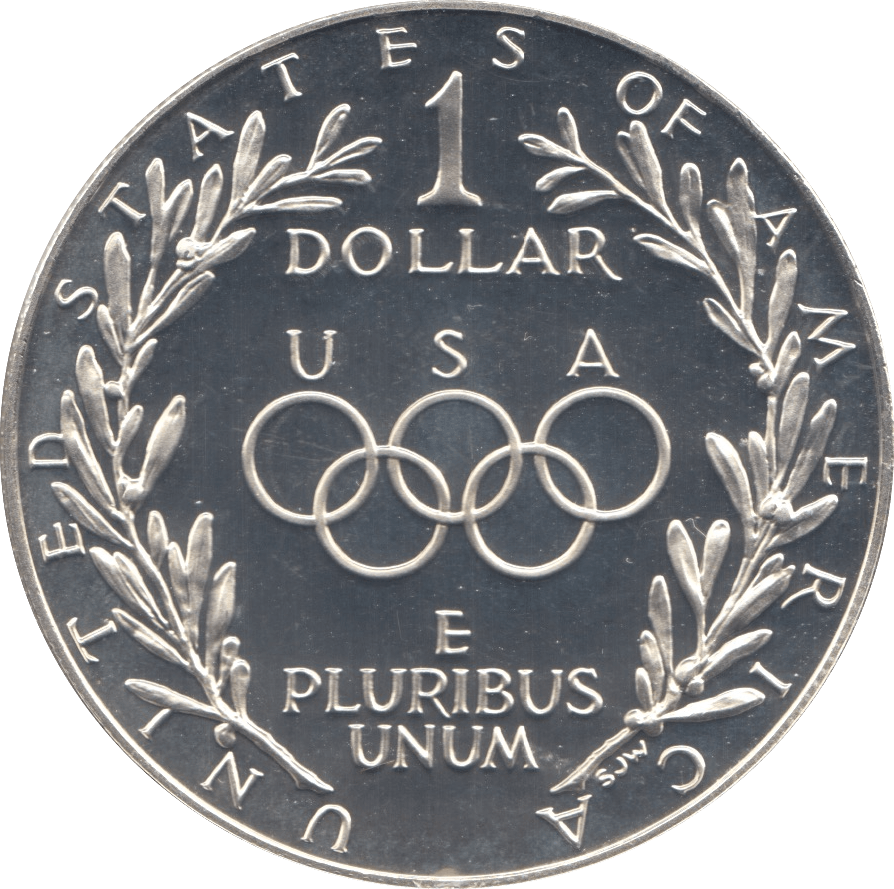 1988 SILVER PROOF OLYMPIAD DOLLAR USA - SILVER WORLD COINS - Cambridgeshire Coins