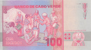 1989 100 ESCUDOS BANKNOTE CAPE VERDE REF 619 - World Banknotes - Cambridgeshire Coins