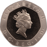 1989 20P TWENTY PENCE PROOF COIN TUDOR ROSE - 20p Proof - Cambridgeshire Coins