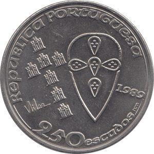 1989 250 ESCUDOS PORTUGAL - WORLD COINS - Cambridgeshire Coins