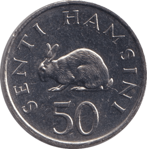 1989 50 SENTI TANZANIA - Cambridgeshire Coins