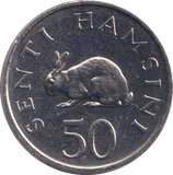 1989 50 SENTI TANZANIA - Cambridgeshire Coins