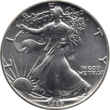 1989 AMERICAN EAGLE SILVER DOLLAR USA - SILVER WORLD COINS - Cambridgeshire Coins