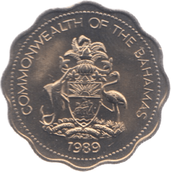 1989 BAHAMAS 10 CENTS ( UNC ) - WORLD COINS - Cambridgeshire Coins