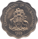 1989 BAHAMAS 10 CENTS ( UNC ) - WORLD COINS - Cambridgeshire Coins