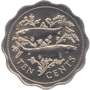 1989 BAHAMAS 10 CENTS ( UNC ) - WORLD COINS - Cambridgeshire Coins