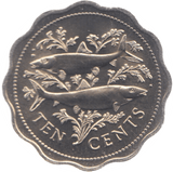 1989 BAHAMAS 10 CENTS ( UNC ) - WORLD COINS - Cambridgeshire Coins