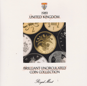 1989 BRILLIANT UNCIRCULATED COIN YEAR SET - Brilliant Uncirculated Year Sets - Cambridgeshire Coins
