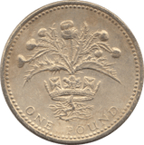 1989 CIRCULATED £1 Shottish Thistle - £1 CIRCULATED - Cambridgeshire Coins