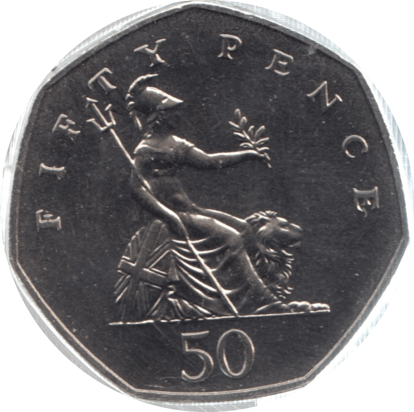 1989 FIFTY PENCE 50P BRILLIANT UNCIRCULATED BRITANNIA BU - 50p BU - Cambridgeshire Coins