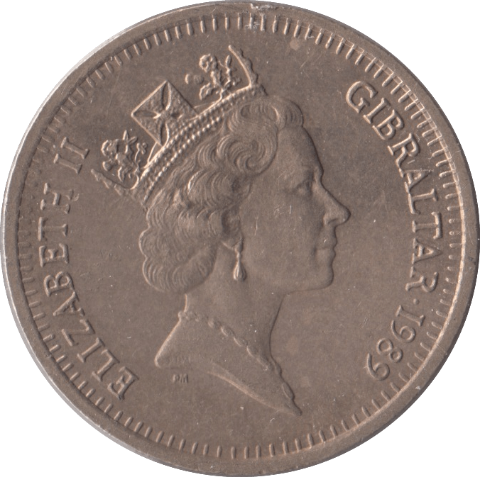 1989 GIBRALTAR TWO POUNDS - WORLD COINS - Cambridgeshire Coins