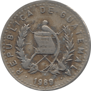 1989 GUATEMALA 5 CENTAVOS - WORLD COINS - Cambridgeshire Coins