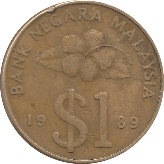 1989 MALAYSIA 1 DOLLAR - WORLD COINS - Cambridgeshire Coins