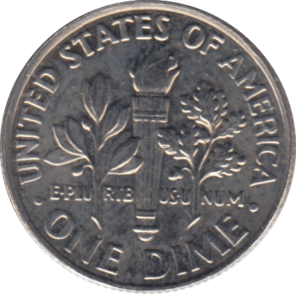 1989 ONE DIME USA - SILVER WORLD COINS - Cambridgeshire Coins