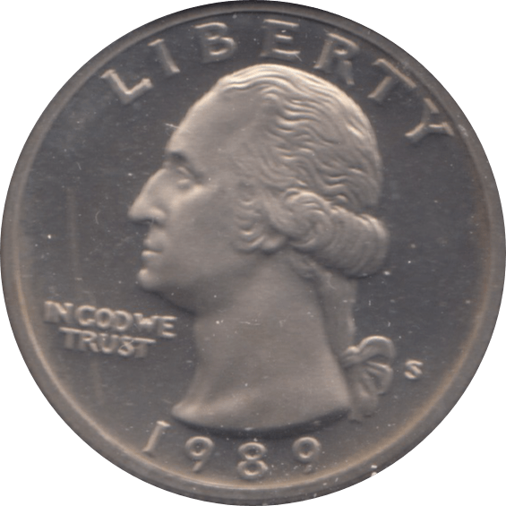 1989 QUARTER DOLLAR USA ( UNC ) S - WORLD COINS - Cambridgeshire Coins