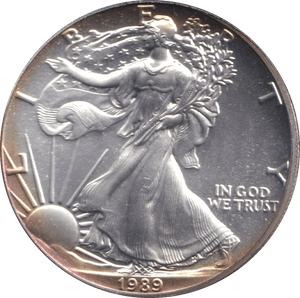 1989 SILVER LIBERTY DOLLAR USA - Cambridgeshire Coins