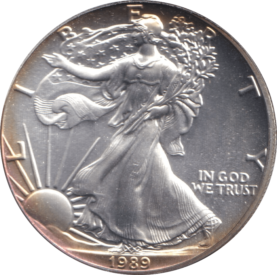 1989 SILVER LIBERTY DOLLAR USA - Cambridgeshire Coins