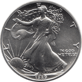 1989 SILVER LIBERTY DOLLAR USA - SILVER WORLD COINS - Cambridgeshire Coins