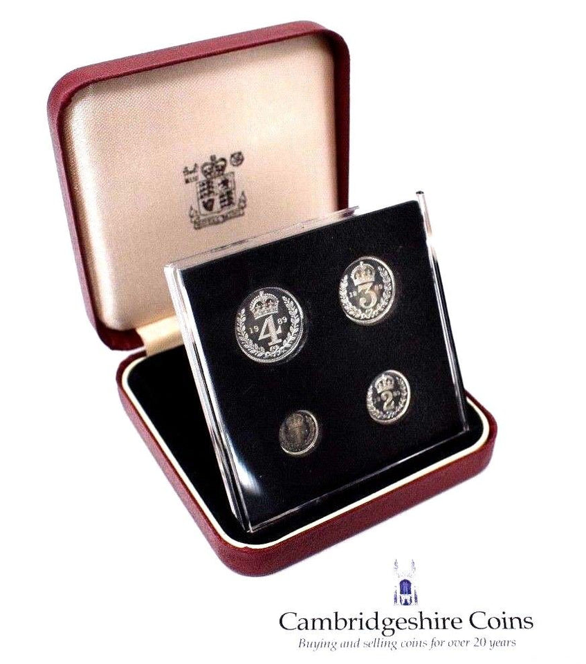 1989 Silver Proof Maundy Money Coin Set Birmingham Cathedral BOX - Silver Proof - Cambridgeshire Coins
