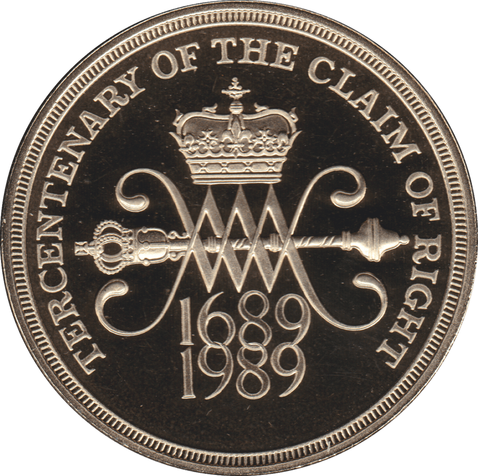 1989 TWO POUND £2 PROOF COIN CLAIM OF RIGHTS SCOTTISH CROWN - £2 Proof - Cambridgeshire Coins