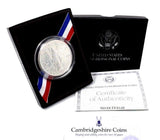 1989 UNITED STATES CONGRESSIONAL COIN SILVER DOLLAR .76 TROY OZ - Cambridgeshire Coins