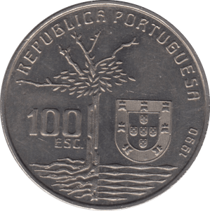 1990 100 ESCUDOS PORTUGAL - WORLD COINS - Cambridgeshire Coins