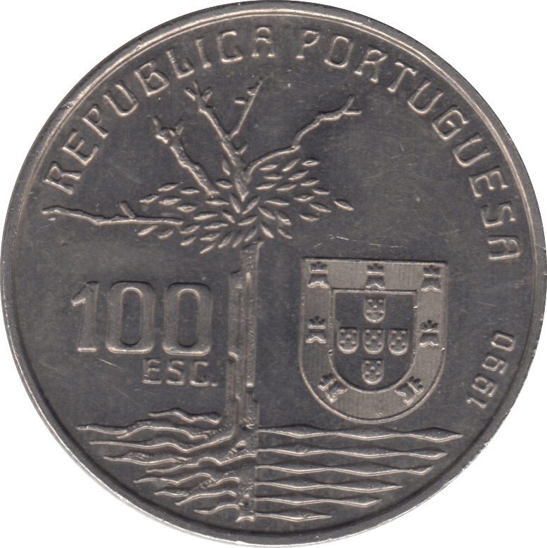 1990 100 ESCUDOS PORTUGAL - WORLD COINS - Cambridgeshire Coins