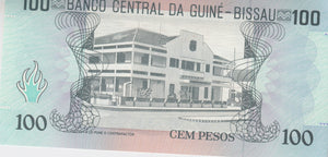1990 100 PESOS GUINEA BANKNOTE GUINEA BISSAU REF 783 - World Banknotes - Cambridgeshire Coins
