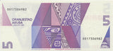 1990 5 FLORIN BANKNOTE ARUBA REF 508 - World Banknotes - Cambridgeshire Coins