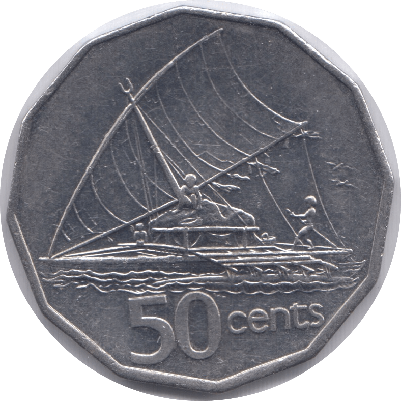 1990 50 CENTS FIJI - WORLD COINS - Cambridgeshire Coins