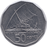 1990 50 CENTS FIJI - WORLD COINS - Cambridgeshire Coins